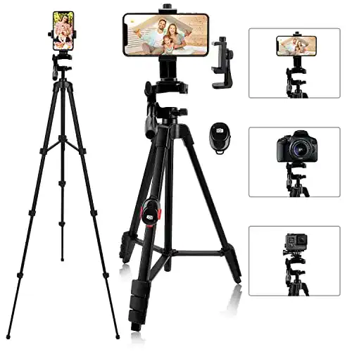 Teefeet Handy-Stativ 137 cm – Leichtes Reisestativ für Smartphones