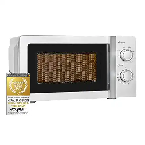 Mikrowelle Exquisit MW717-070G in Silber unter 100 Euro
