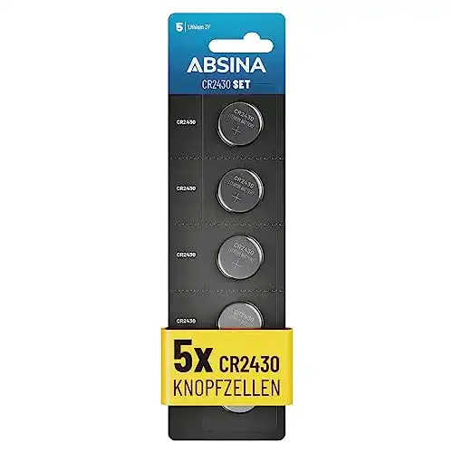 CR2430 Knopfzelle 3V – 5er Pack Lithium Batterien für verschiedene Anwendungen