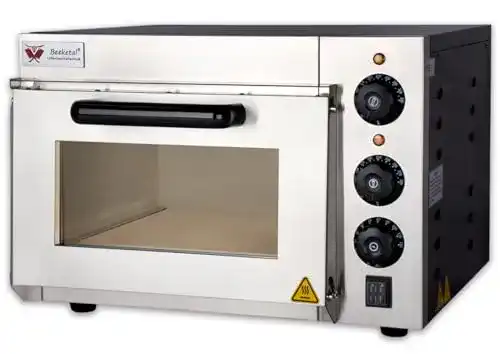 Pizzaofen Beeketal BPO35-1 mit 330×330 mm Schamottstein Backfläche
