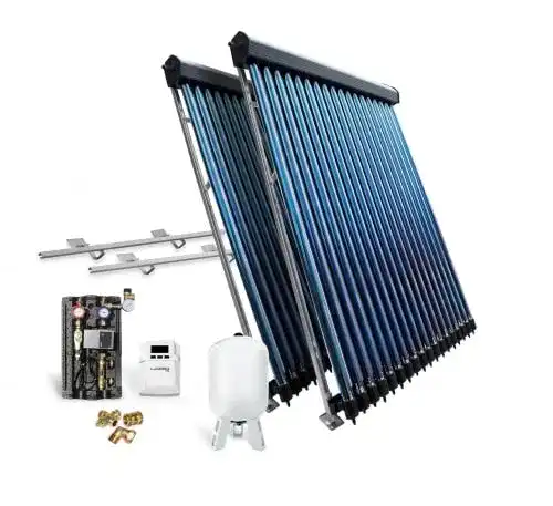 Vakuumröhrenkollektor Feuer-Anker Solarpaket HP30-2 für Flachdach