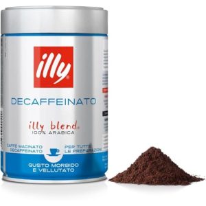 Espresso Illy gemahlener Kaffee Decaffeinato, intensiv