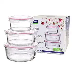 Frischhaltedosen aus Glaslock, 3-teilig, 400ml, 715ml, 950ml