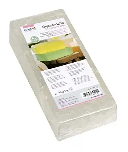 Rohseife Glorex 6 1600 122 – Glycerinseife in transparenter Form