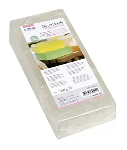 Rohseife Glorex 6 1600 122 – Glycerinseife in transparenter Form