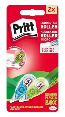 Korrekturroller Pritt PRKM2 Praktisches Schreibutensil für Schule und Büro