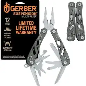 Gerber Multitool Multifunktionswerkzeug mit Nylon-Scheide und 12 Funktionen