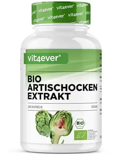 Artischocken-Kapseln Bio Artischocken Extrakt 240 Kapseln