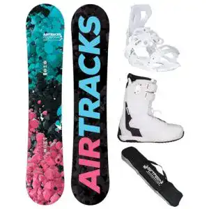 Snowboard Airtracks Damen Set Freestyle Freeride Polygonal