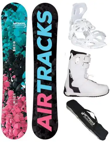 Snowboard Airtracks Damen Set Freestyle Freeride Polygonal