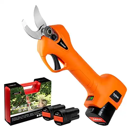 Akkuschere Kebtek – Akku Gartenschere mit 2x 2Ah Batterien