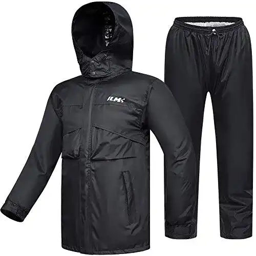 Motorrad-Regenkombi ILM für Herren Wasserdichtes 2-teiliges Set
