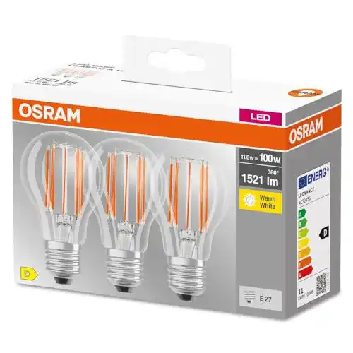 LED E27 100 W Osram Lampe mit Sockel E27, warmweiß 2700 K