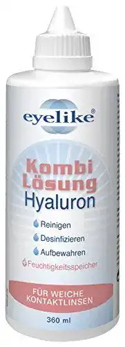 Eyelike Kombilösung Hyaluron 360 ml für Kontaktlinsenpflege