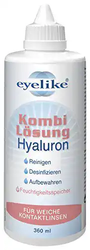 Eyelike Kombilösung Hyaluron 360 ml für Kontaktlinsenpflege