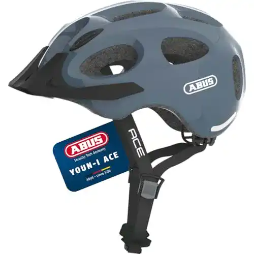 Abus Fahrradhelm Youn-I ACE für Stadtfahrten mit LED-Rücklicht