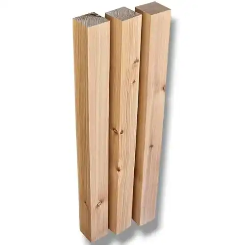 Holzpfosten MyTimber Lärche 70×70 mm 80 cm für Zaun und Bau
