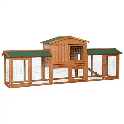 Kaninchenstall Lionto aus Holz für Kleintiere