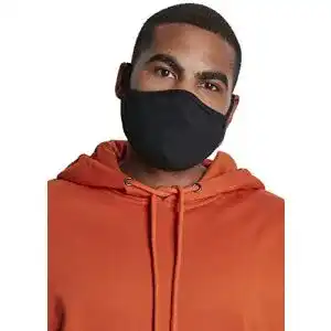 Einweg Mundschutz Urban Classics Unisex Baumwollmaske in Schwarz