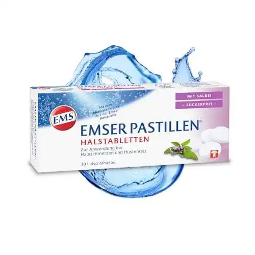 Halstabletten Emser Pastillen mit Salbei, zuckerfrei