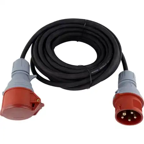 CEE Verlängerungskabel für den Außenbereich mit 5-poligem Stecker