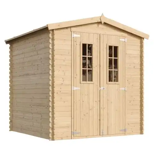 Geräteschuppen aus Holz von Timbela – Gartenhaus mit Boden, 3.53 m²