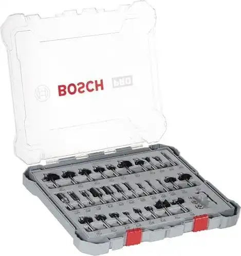 Fräser-Set Bosch 30x PRO, 30-teilig für Weichholz und Hartholz