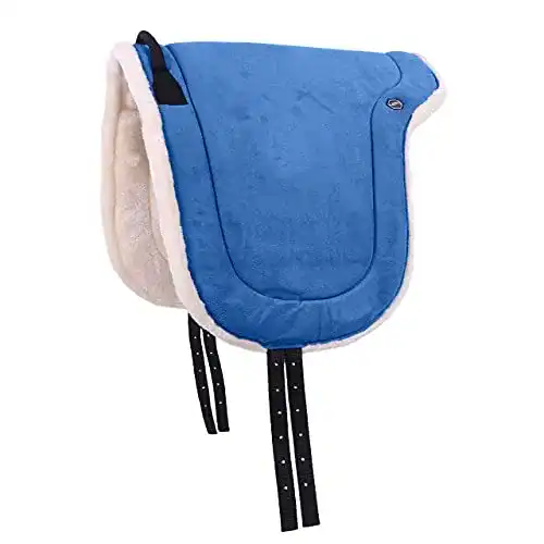 QHP Bareback Pad Sattelkissen in Größe WB und Farbe Sky