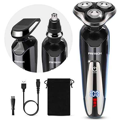 USB Rasierer Pritech 3-in-1 Elektrorasierer für Herren