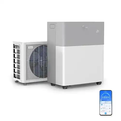 Mobile Split-Klimaanlage Midea Portasplit Wärmepumpe für Räume bis 42 m²