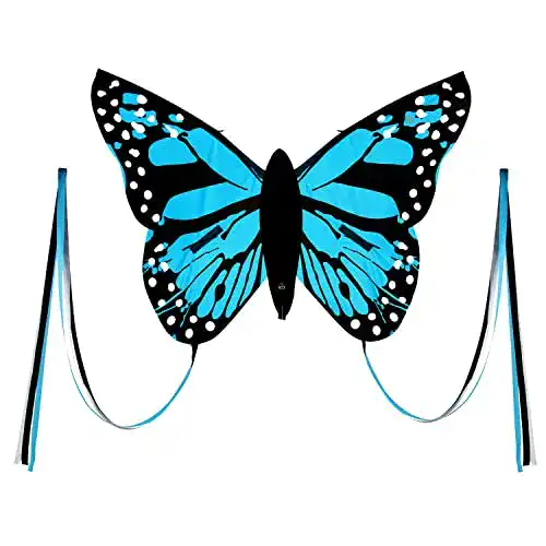 Lenkdrachen Bella Butterfly für Kinder in Blau
