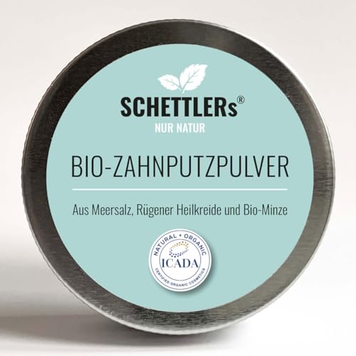 Schettlers Bio-Zahnputzpulver 30g in praktischer Schraubdose