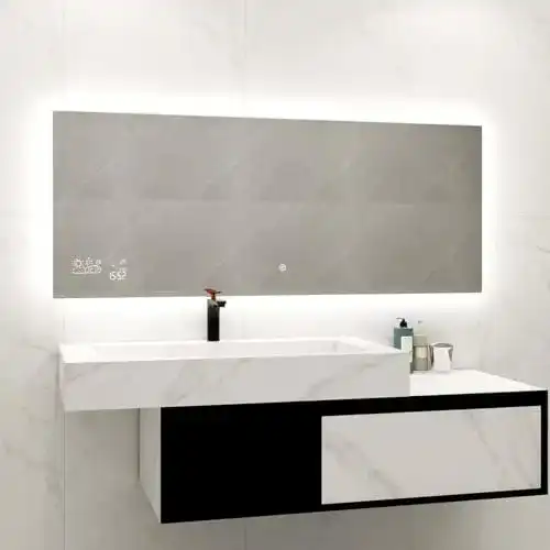 Infrarotheizung 500 Watt Heidenfeld Spiegel mit Touchpanel