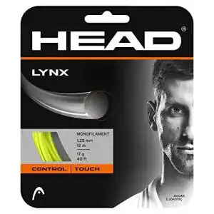 Tennissaiten Head Lynx Set Tennis-Saite, gelb, 1,25 mm / 17 g