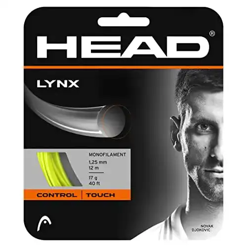 Tennissaiten Head Lynx Set Tennis-Saite, gelb, 1,25 mm / 17 g