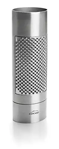 Muskatreibe Lacor 67031 aus Edelstahl, grau, 15 x 4,5 x 3 cm