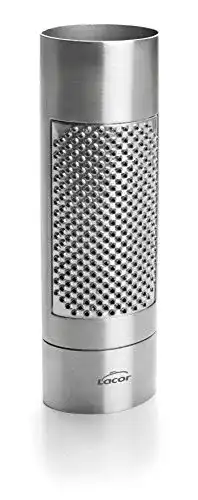 Muskatreibe Lacor 67031 aus Edelstahl, grau, 15 x 4,5 x 3 cm