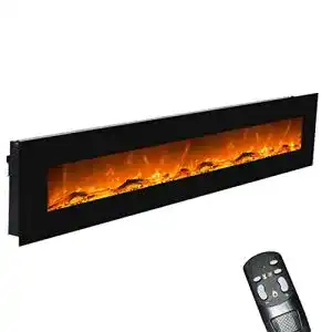 Elektro-Wandkamin Glow Fire mit Heizfunktion und LED-Flammen