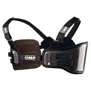 Rippenschutz OMP KK047E007L Carbon-Faser-Costilla Schutzweste Größe L