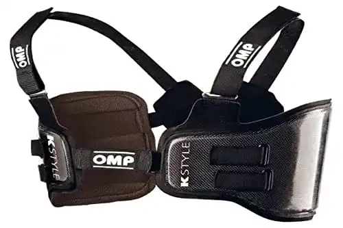 Rippenschutz OMP KK047E007L Carbon-Faser-Costilla Schutzweste Größe L