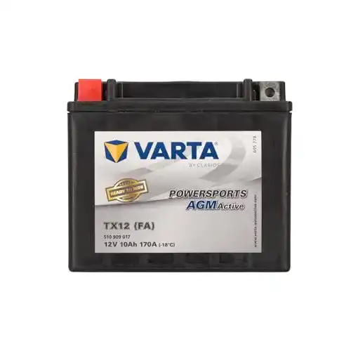 Motorradbatterie 12 V 10 Ah von Varta für verschiedene Fahrzeuge