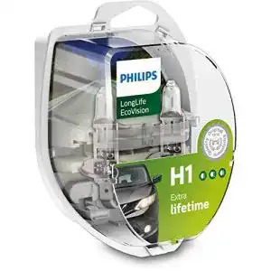 Philips 12258LLECOS2 LongLife EcoVision H1 Scheinwerferlampe 2er Set