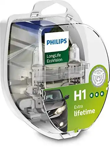 Philips 12258LLECOS2 LongLife EcoVision H1 Scheinwerferlampe 2er Set