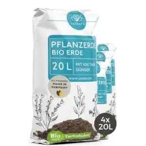 Torffreie Erde Jaskers Pflanzerde 80 l für Gartenpflanzen