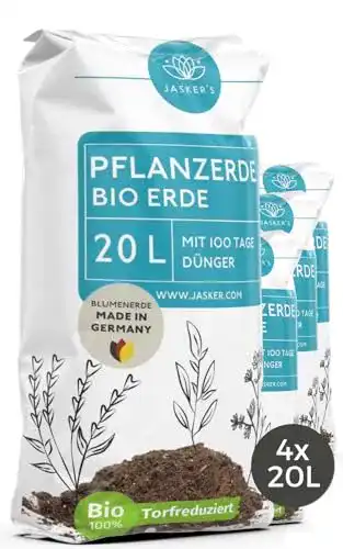 Torffreie Erde Jaskers Pflanzerde 80 l für Gartenpflanzen