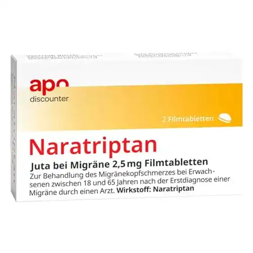 Naratriptan 2,5mg Migräne-Tabletten – Schmerzmittel im Vergleich