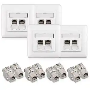 Netzwerkdose Kwmobile Keystone Modul Set mit 8 Keystone Modulen