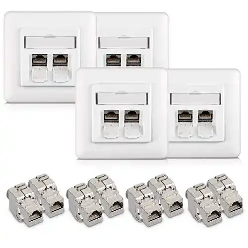 Netzwerkdose Kwmobile Keystone Modul Set mit 8 Keystone Modulen