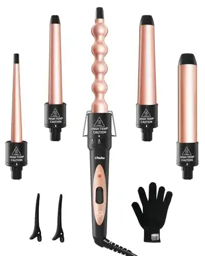 Lockenstab Set von Ohuhu mit Keramikbeschichtung