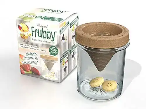 Fruchtfliegenfalle frubby – Nachhaltige Lebendfalle für Küchen